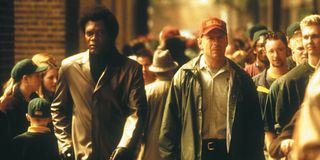 Samuel L. Jackson and Bruce Willis in Unbreakable
