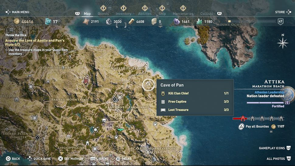 Assassin's Creed Odyssey Xenia Treasure Hunt How to find every item