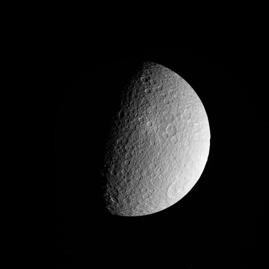 cassini spacecraft rhea moon