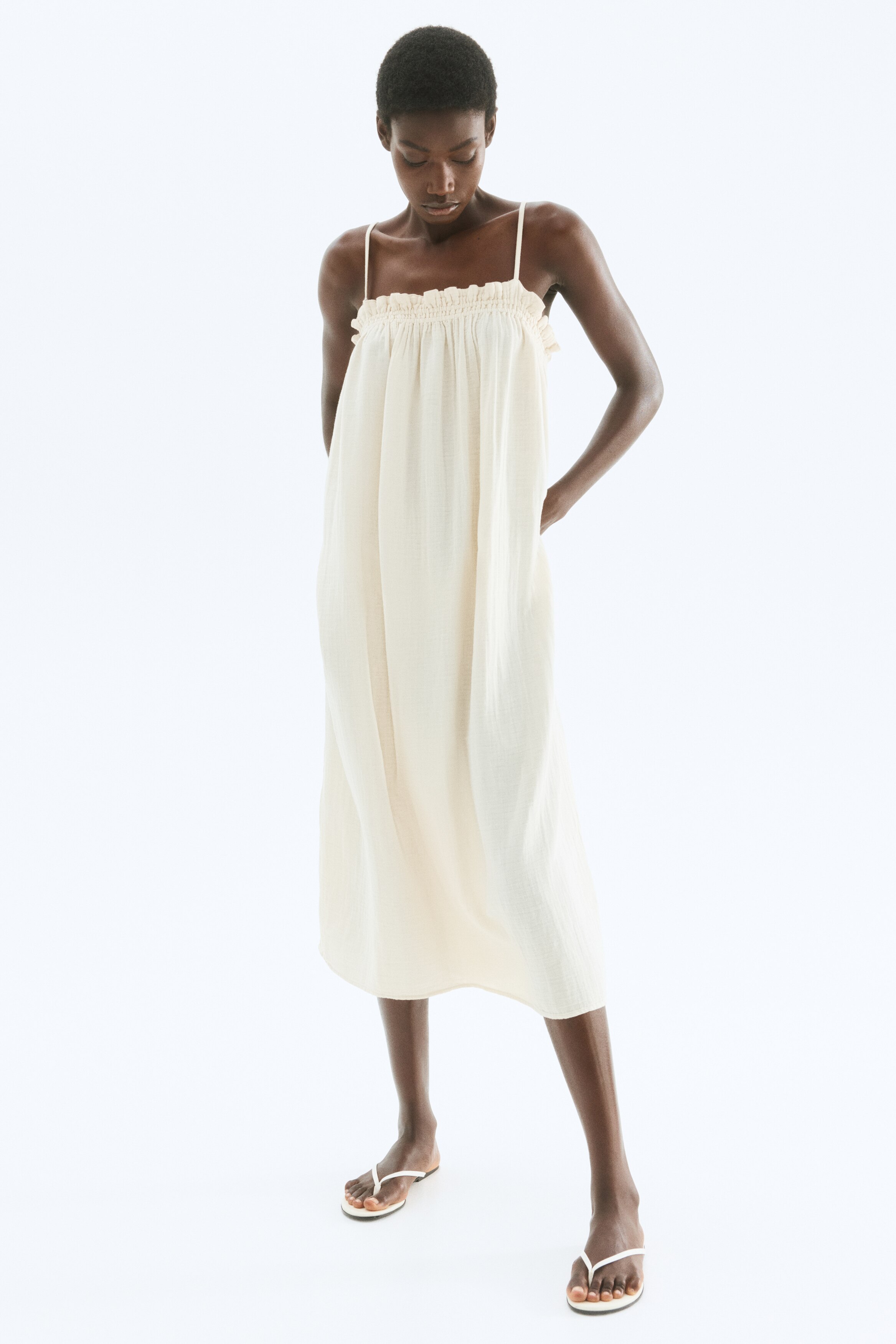 Strappy Muslin Dress