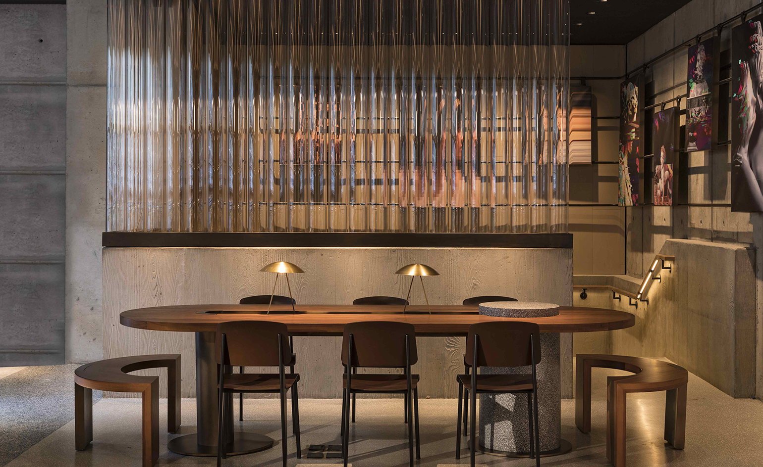 Ferroce Ristorante restaurant at Moxy Chelsea, New York, USA