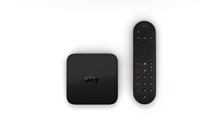 Sky Stream review: puck with remote on white background