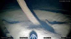 an underwater view of a shipwreck