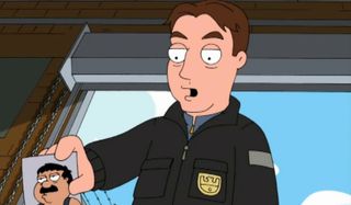 Family Guy animated version of Mark Harmon as Gibbs