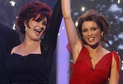 Dannii Minogue and Sharon Osbourne on the X Factor 2007