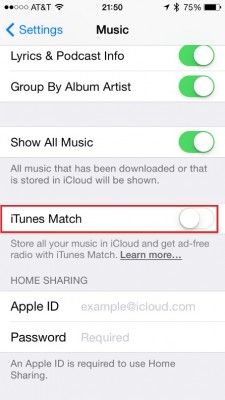 step 7 enable itunes match 225x400