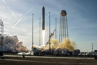 Antares Rocket Lifts Off from Wallops Flight Facility