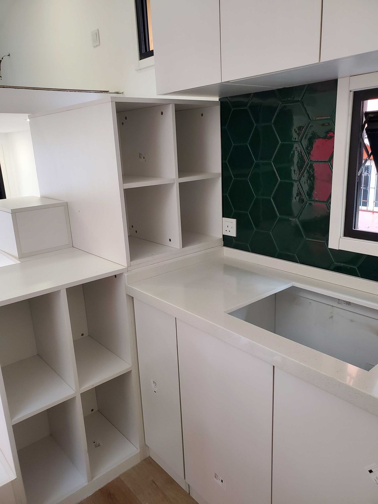 kitchen in a tiny house