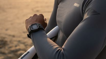Kanoa Igarashi wearing Signature G-SHOCK surf watch