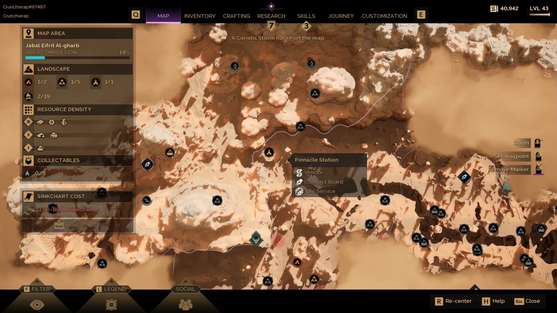 Location of the Swordmaster trainer in Dune Awakening