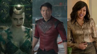 Cara Delevingne in Suicide Squad; Simu Liu in Shang-Chi and the Legend of the Ten Rings; Taraji P. Henson on Empire