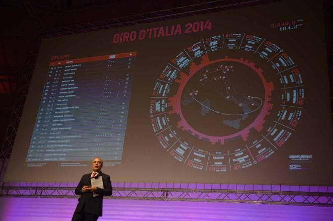 Gazzetta dello Sport editor Andrea Monti reveals the route of the 2014 Giro d'Italia.