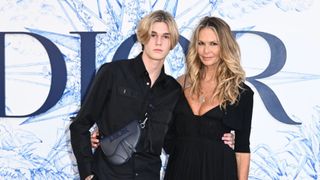 Elle McPherson and son Cy Busson