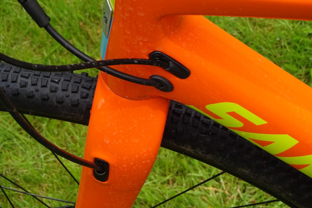 Frame features internal cable routing throughout