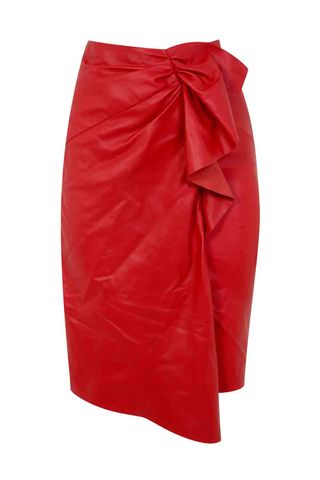 Topshop Unique SS16 Red Symons Skirt, £295