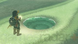 Link finds a Dragon Tear in a Geoglyph in Zelda Tears of the Kingdom