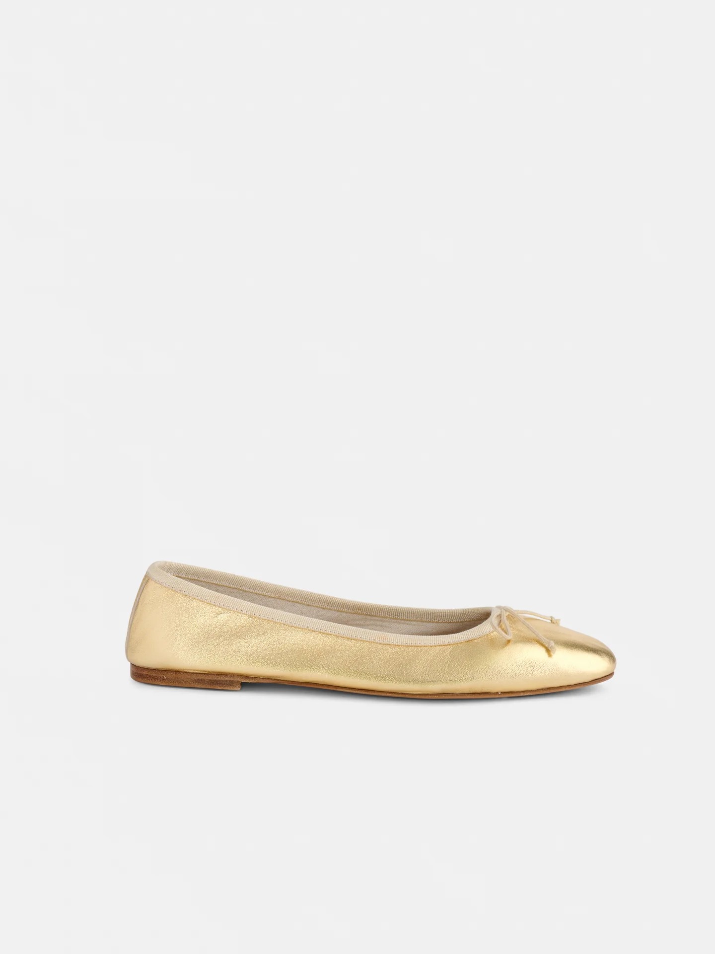 Alex Mill, Prince Street Ballet Flat in Metallic Leather