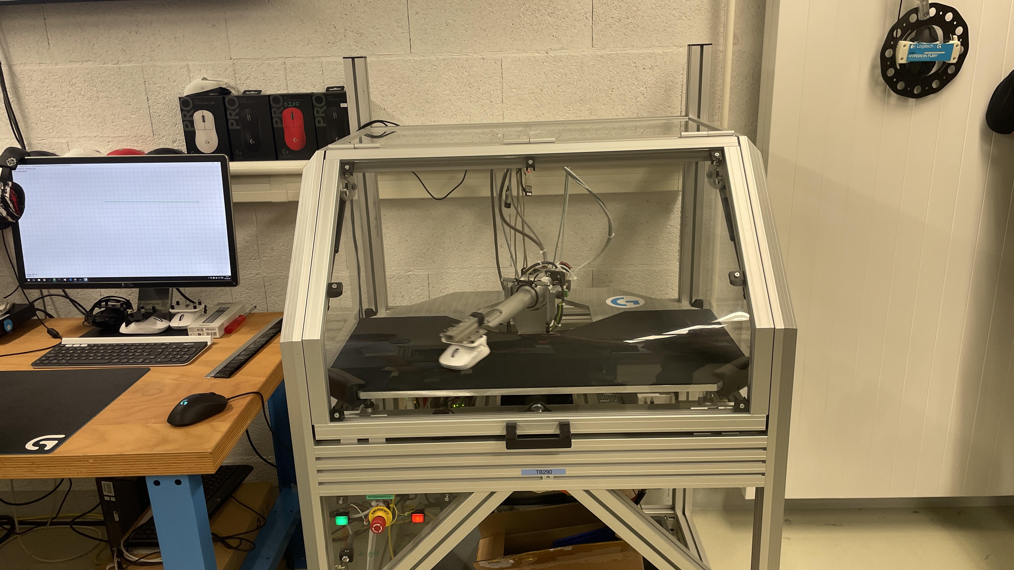 Logitech's gaming mouse testing labs