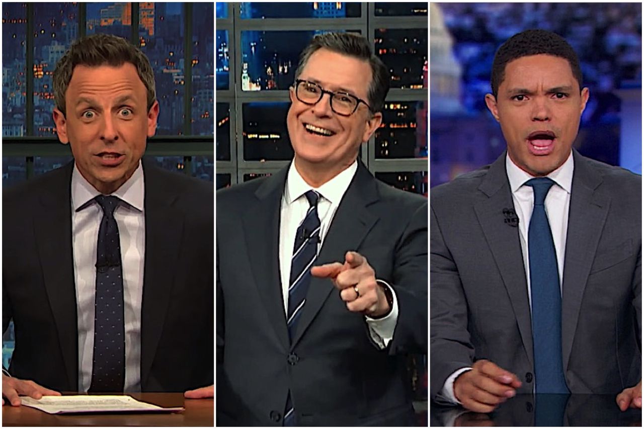 Late-night hosts ponder avocados and Trump&amp;#039;s border policy