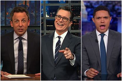 Late-night hosts ponder avocados and Trump's border policy