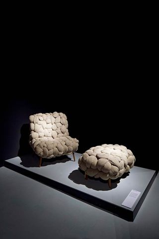 The Braided Chair and Ottoman by Emirati designer Latifa Saeed
