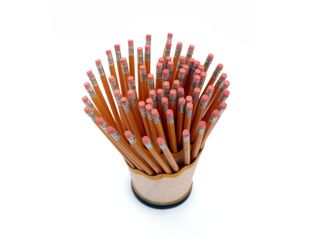 You can store as many as 75 pencils or brushes in this fun desk tidy