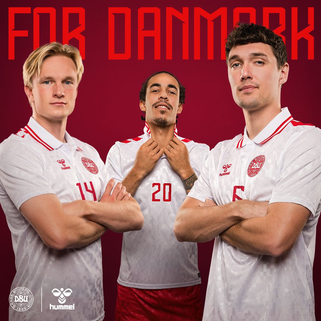 Hummel's new Denmark away kit for Euro 2024