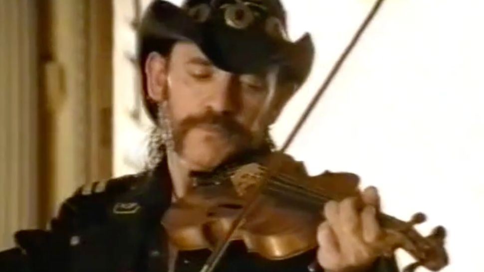 Watch Motörhead’s Lemmy play the violin in this bizarre Kit Kat advert