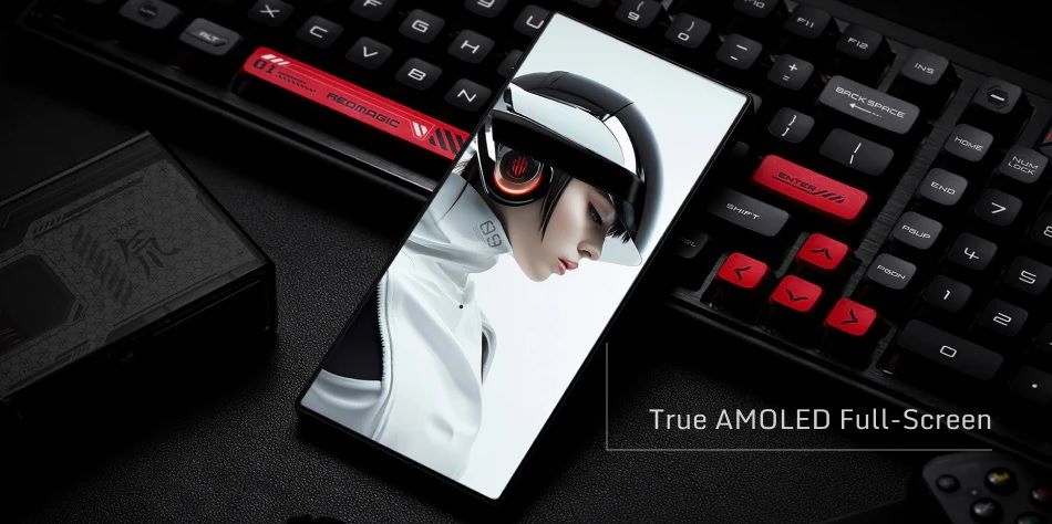 The Nubia RedMagic 9 Pro's display.