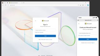 Updated Microsoft login UI