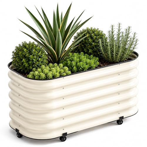 Daisyvibe Rolling Raised Garden Bed 21" Tall