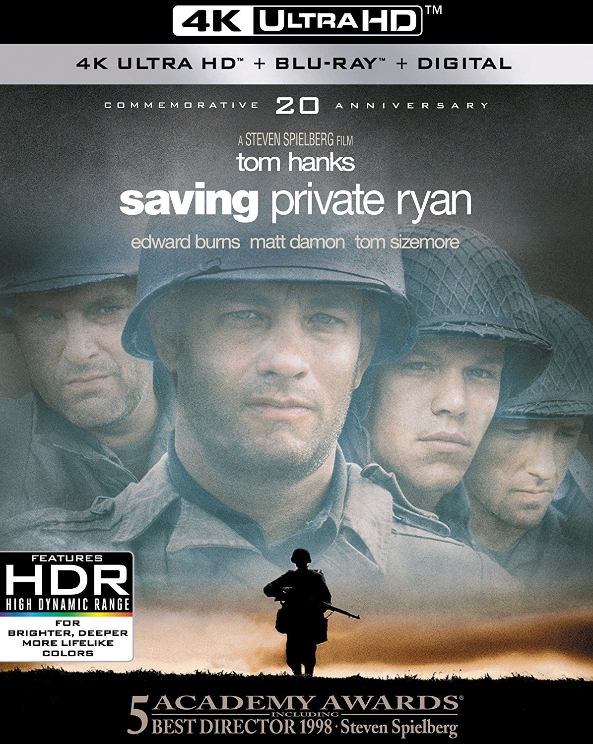 Saving Private Ryan 4K Ultra HD blu-ray cover