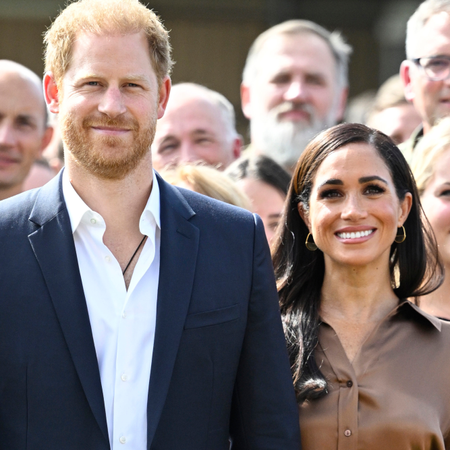 Prince Harry, Duke of Sussex and Meghan, Duchess of Sussex meet with NATO Joint Force Command and families from Italy and Netherlands during day five of the Invictus Games Düsseldorf 2023 on September 14, 2023 in Duesseldorf, Germany.