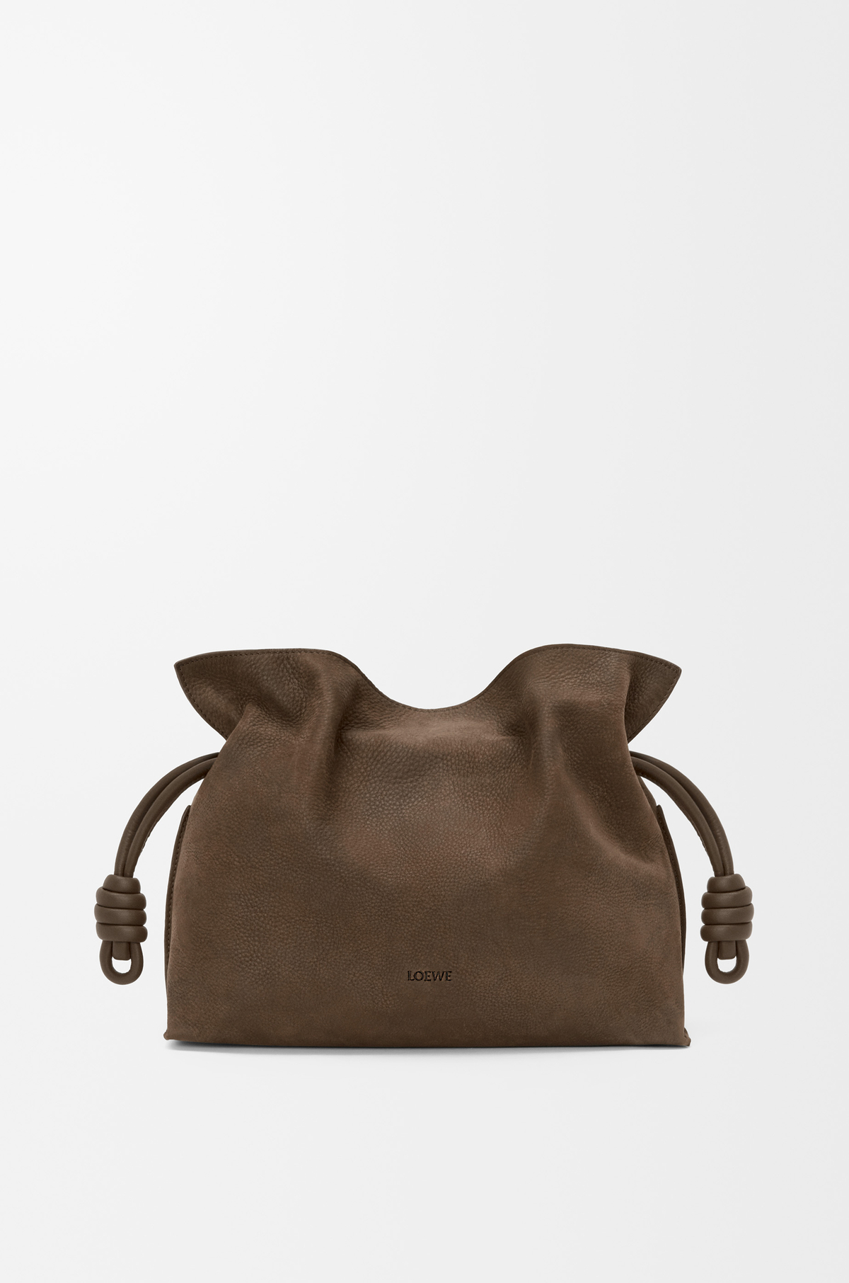 Loewe, Medium Flamenco Clutch in Grained Nubuck