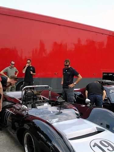 You can see Luke Roberts thinking 'I'd like to race one of these, man!'