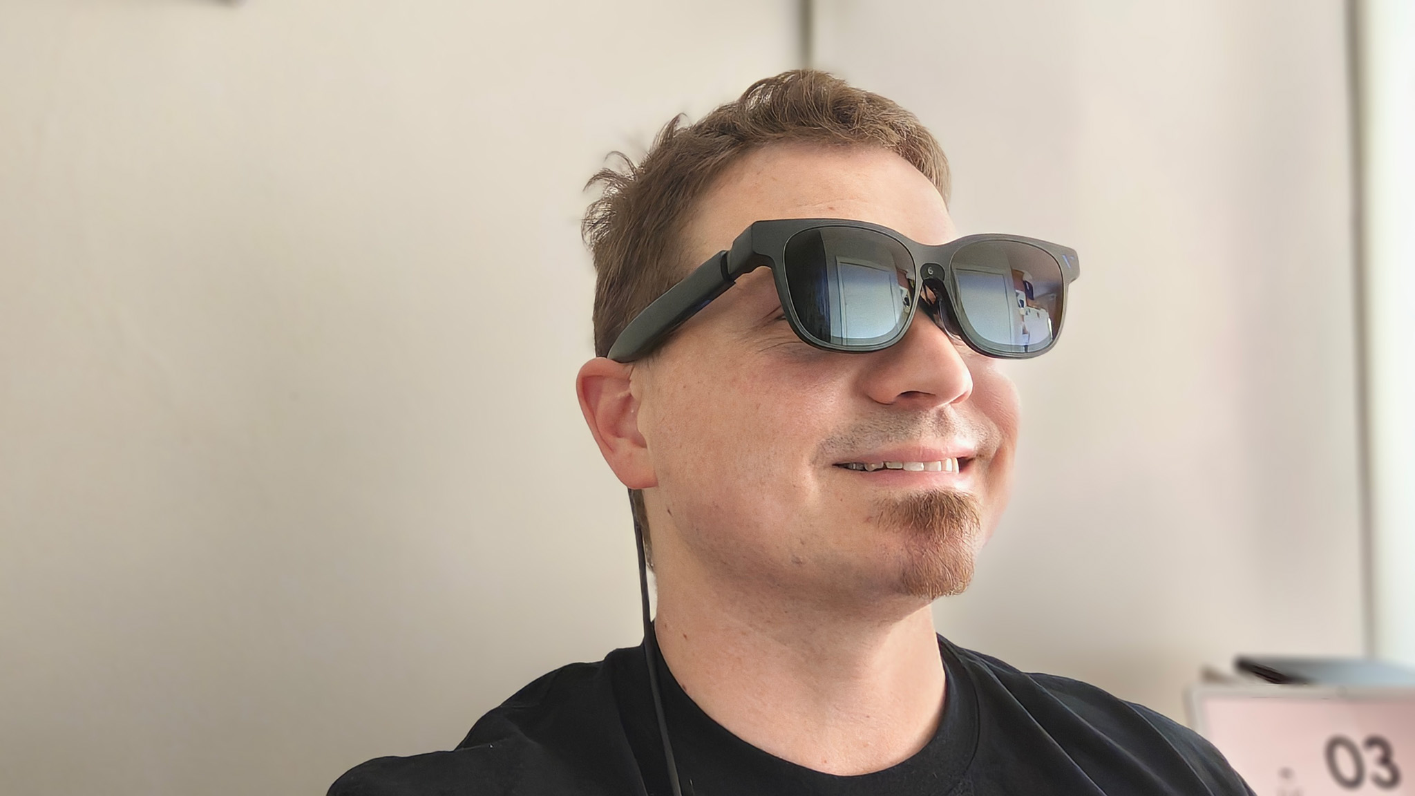 witcher beast wearing smart glasses