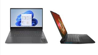 Lenovo vs HP: Image shows two laptops.