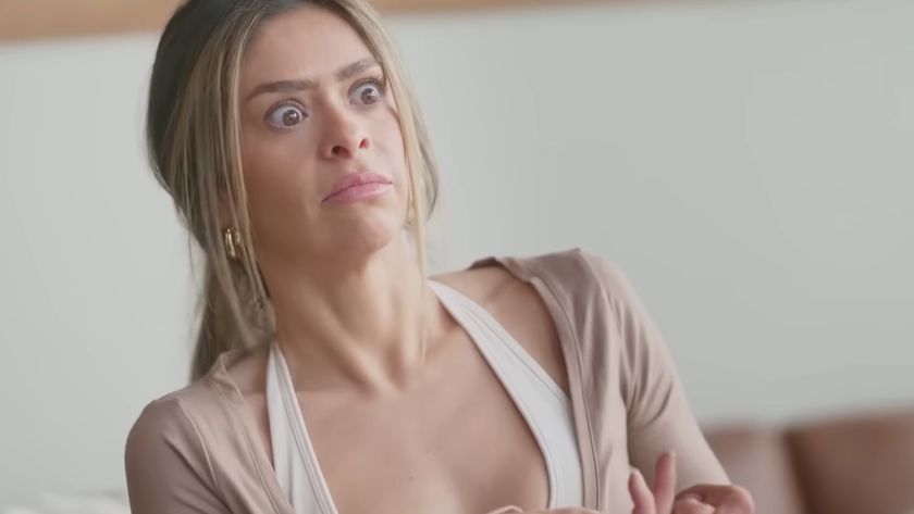 Taylor Frankie Paul looks shocked in a trailer for The Secret Lives of Mormon Wives.