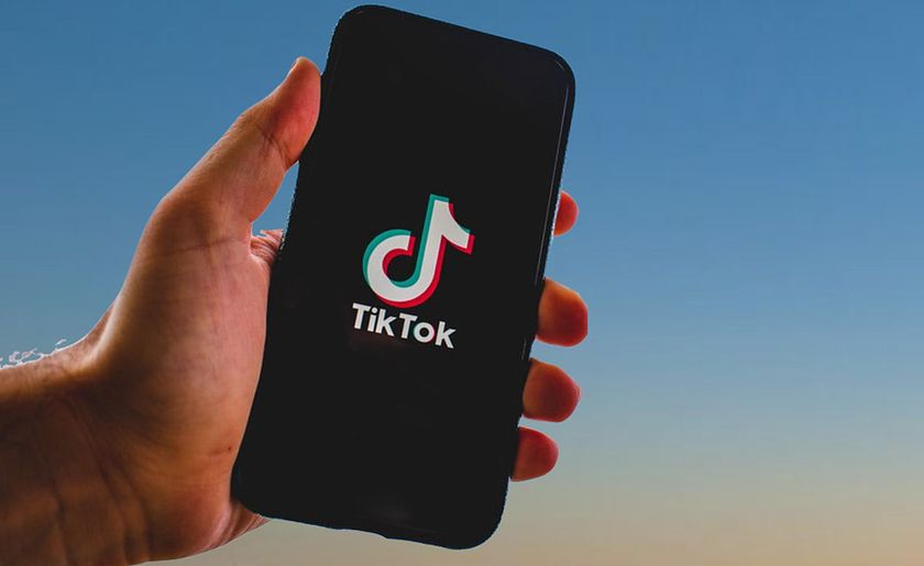 tiktok on phone screen