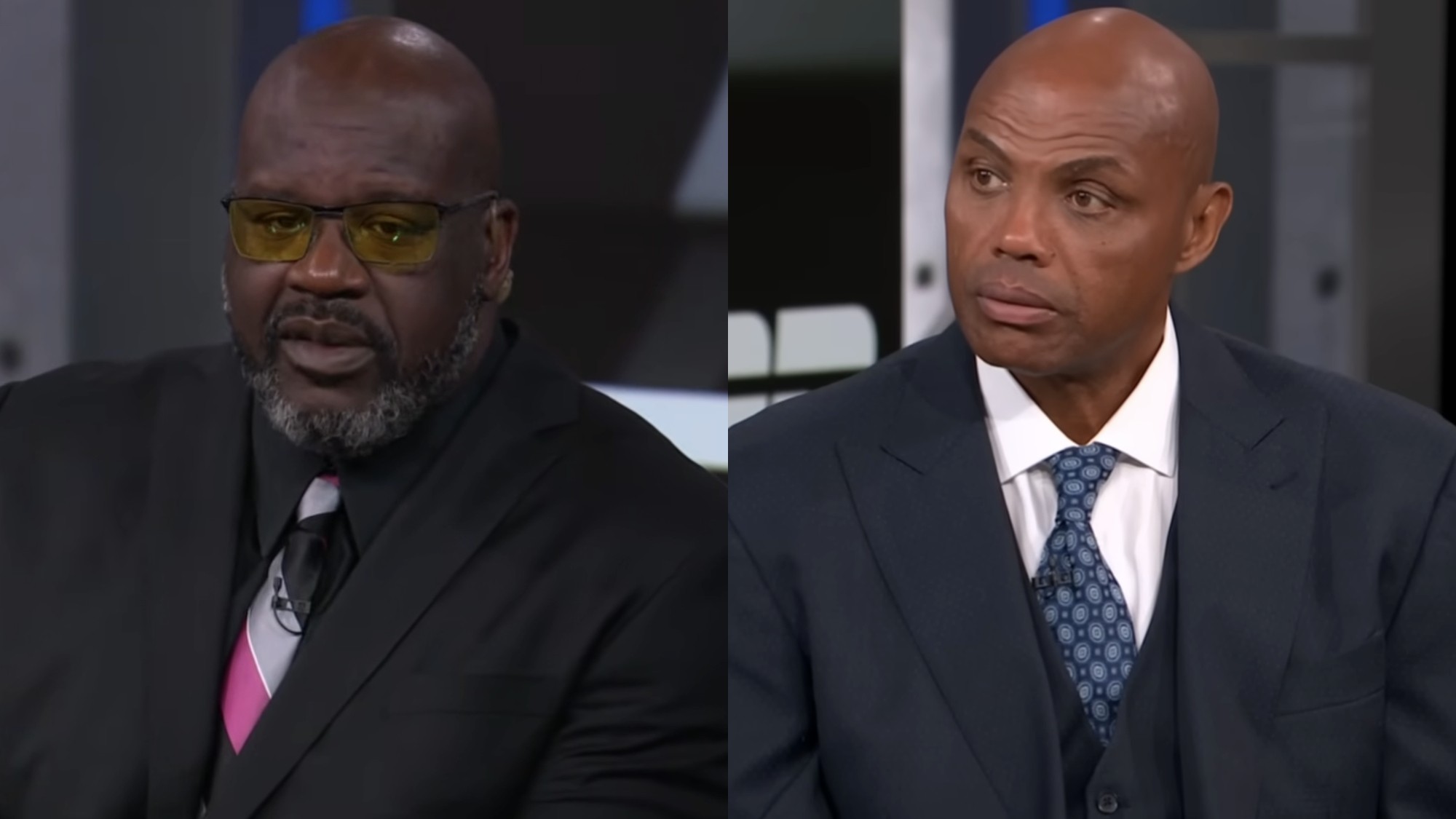 Shaquille O'Neal and Charles Barkley speak on Inside the NBA.