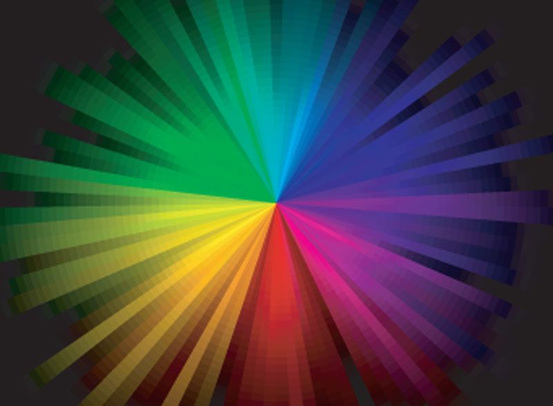 rainbow burst background