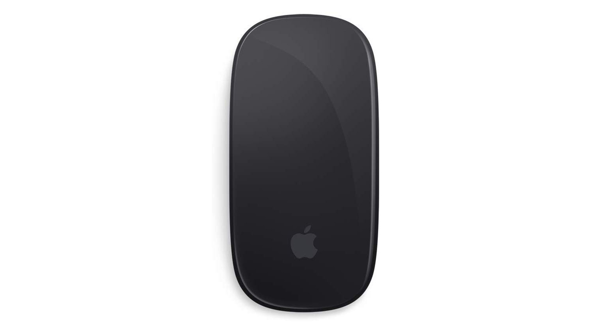 Apple Magic Mouse in black against a white background