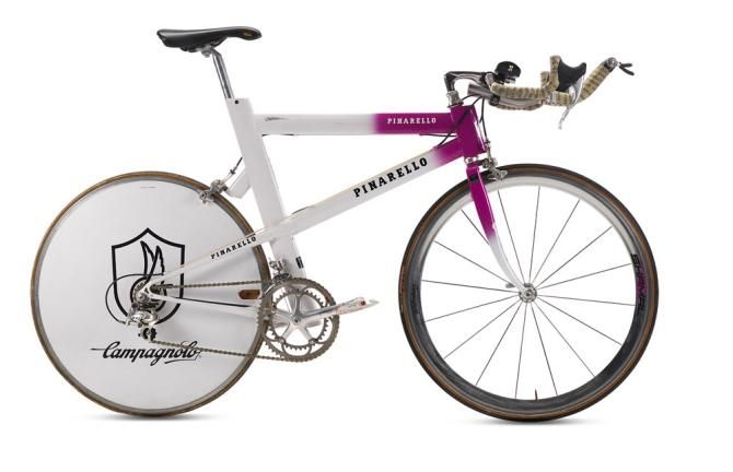 Bjarne Riis used this Pinarello time trial bike during his overall victory at the 1996 Tour de France