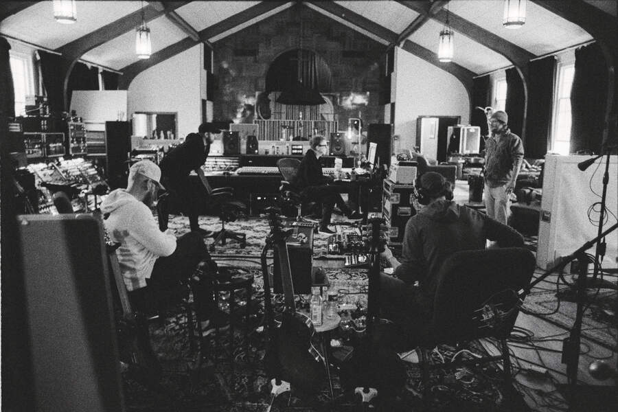 Whiskey Myers in the studio