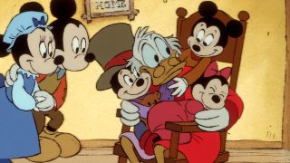 Scrooge with the kiddies
