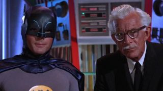 Adam West as Batman and Alan Napier as Alfred Pennyworth on Batman