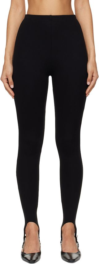 Black Rio Stirrup Leggings