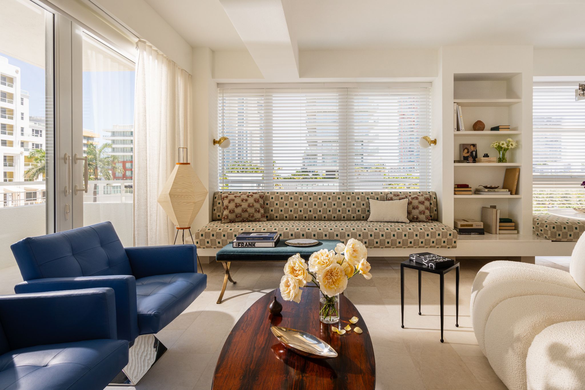 This Art Deco-inspired Miami apartment feels like summer
