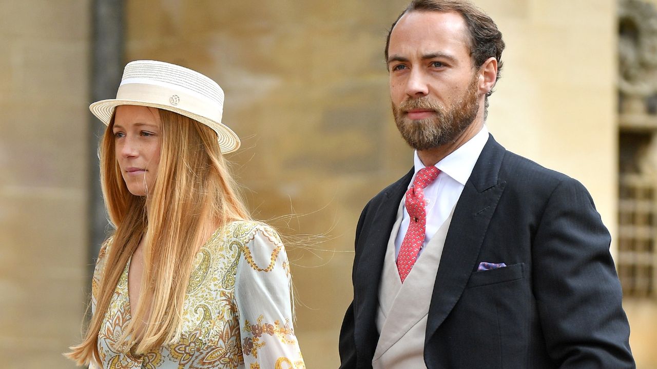 Alizee Thevenet and James Middleton attend the wedding of Lady Gabriella Windsor and Thomas Kingston at St George&#039;s Chapel on May 18, 2019 in Windsor, England.