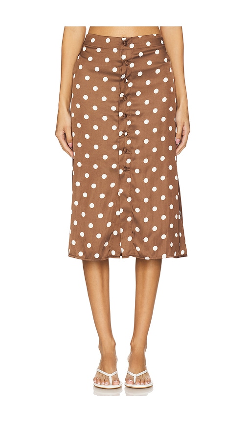 Analise Printed Midi Skirt